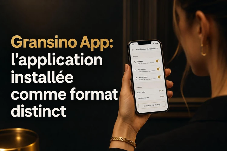 Gransino App: l’application installée comme format distinct