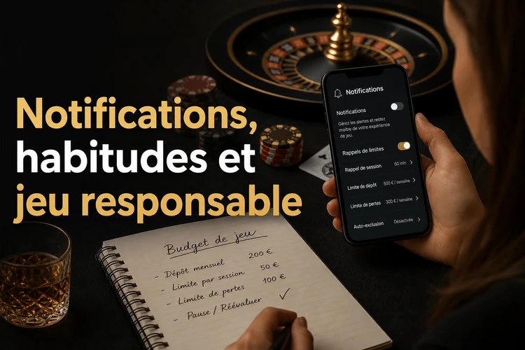 Notifications, habitudes et jeu responsable