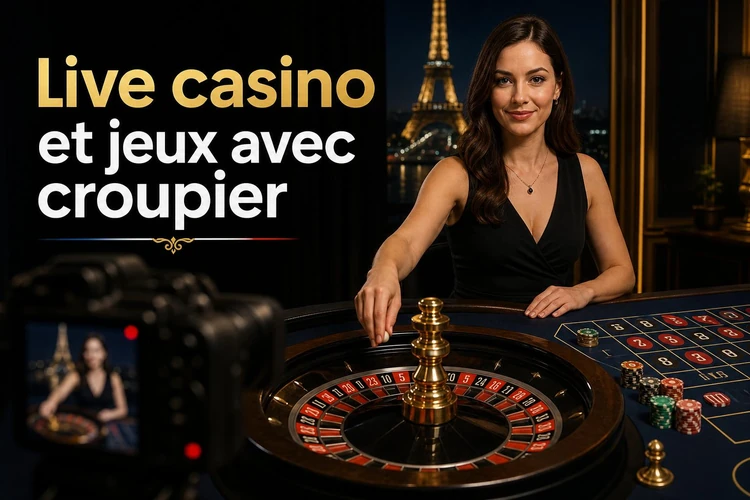Live casino et jeux avec croupier