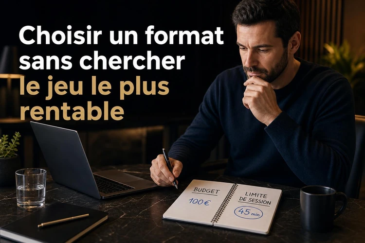 Choisir un format sans chercher le jeu le plus rentable